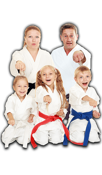 Martial Arts Lessons for Families in Broomfield CO - Sitting Group Family Banner